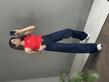 Nar Çiçeği Kabartma Logolu Halter Yaka Kaşkorse Kadın Body