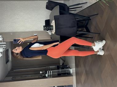 Orange Geniş Kemerli Akıllı Kumaş Kadın Tayt