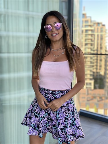 Pembe Kare Yaka Kaşkorse Atlet