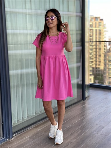 Pembe Mini Robadan Penye Elbise