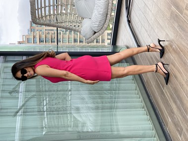 Pembe Sıfır Kol Sırt Fermuarlı Atlas Elbise