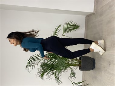 Petrol Yeşili Polo Yaka Üç Düğmeli Kaşkorse Kadın Bluz