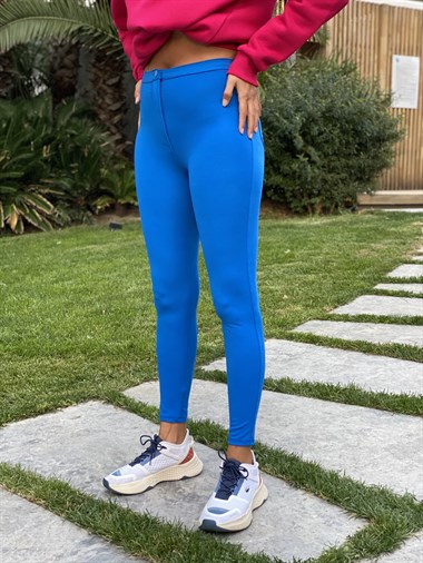 Saks Arka Cepli Nano Fit Kadın Pantolon