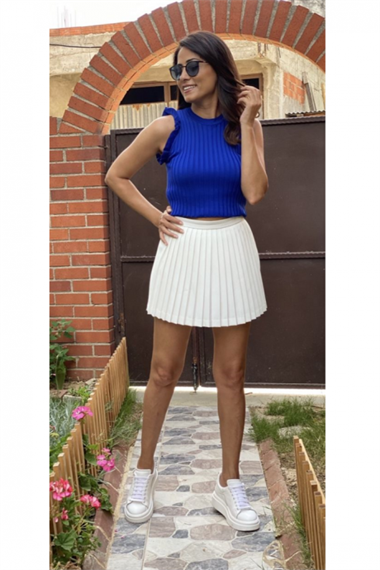 Saks Fırfır Triko Atlet