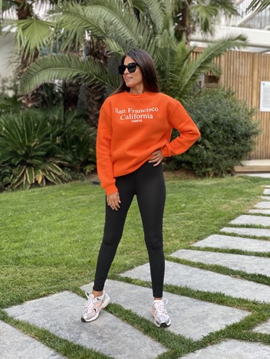 Siyah Arka Cepli Nano Fit Kadın Tayt Pantolon