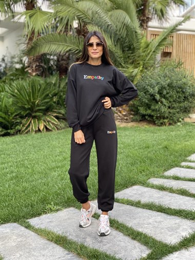 Siyah Empathy Kadın Eşofman Takımı