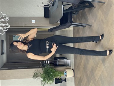 Siyah Halter Yaka Kaşkorse Atlet