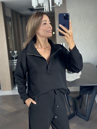 Siyah Karol Modal Kadın İkili Takım