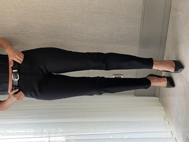 Siyah Karol Mom Fit Kadın Jean Pantolon