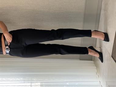 Siyah Karol Mom Fit Kadın Jean Pantolon