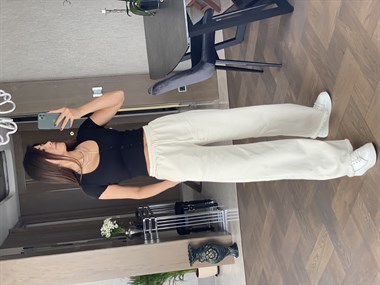 Siyah  Kısa Kol Önü Düğmeli Crop Body