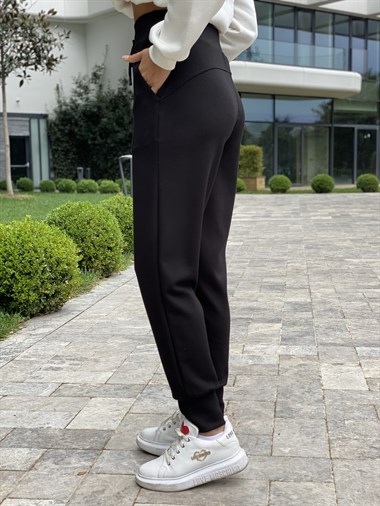 Siyah Modal Kadın Eşofman Altı