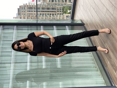 Siyah  Önü Büzgülü Kısa Kol Body