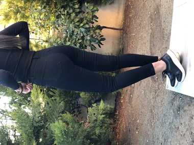 Siyah Örme Skinny Jean