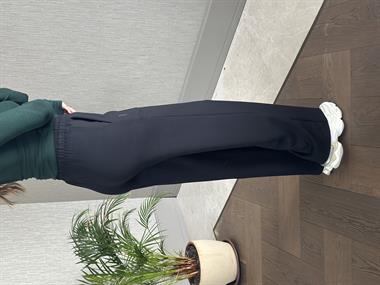 Siyah Oysh Model Bol Paça Cepli Kadın Modal Eşofman Altı
