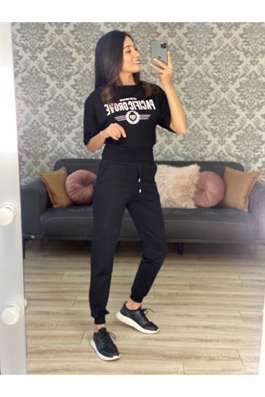 Siyah Pacific Sweatshirt