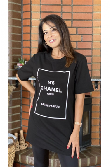 Siyah Paris T-Shirt