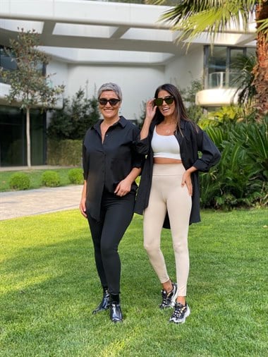 Siyah Poplin Tek Cepli Tunik Kadın Gömlek