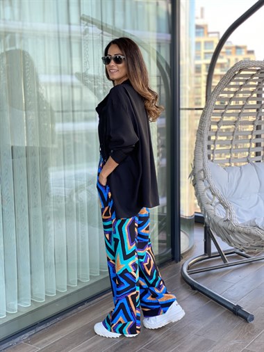 Siyah Tek Cepli Oversize Aerobin Kadın Gömlek