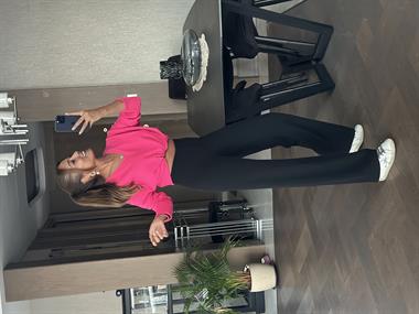 Siyah Yumoş Beli Lastikli Bol Paça Kadın Pantolon