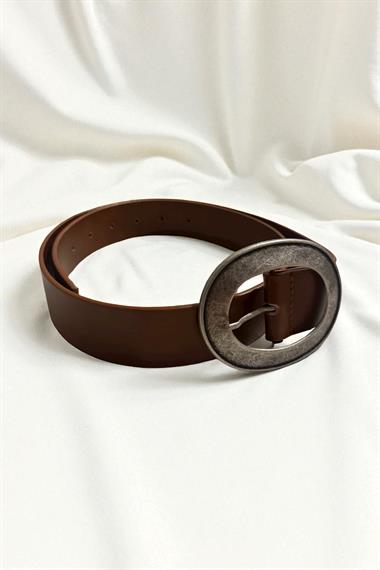 Taba Kalay Oval Tokalı Kadın Kemer