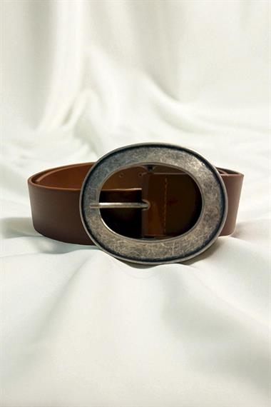 Taba Kalay Oval Tokalı Kadın Kemer