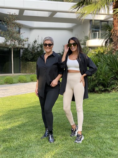 Taş Geniş Kemerli Nano Kadın Tayt