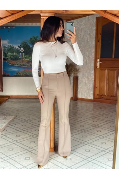 Taş İspanyol Paça Pantolon