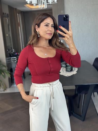 Taş Modal Oysh Paçası Lastikli Kadın Eşofman Altı