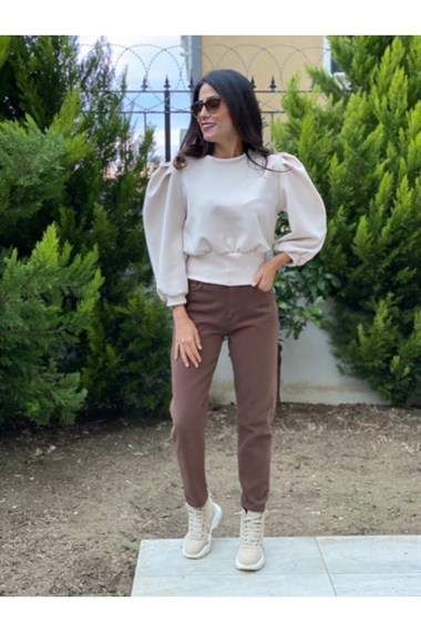 Taş  Scuba Prenses Kol Sweatshirt