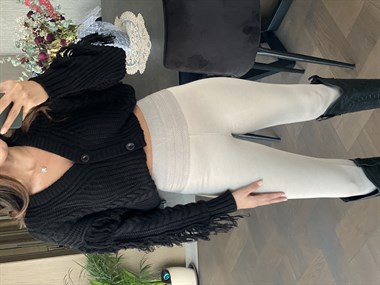 Taş Yüksek Bel Örgü Çelik Kadın Tayt