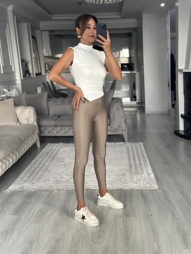 Vizon İnce Belli New Kadın Disko Tayt