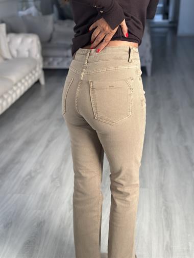 Vizon Mini Flare Paçası Püsküllü Kadın Jean Pantolon