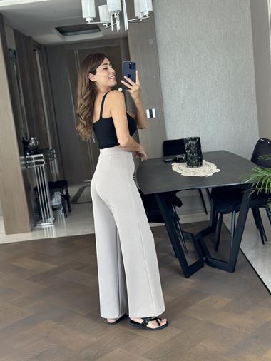 Vizon Scuba Modal Dikiş Detay Kadın Pantolon