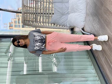 Yavruağzı Duble Paça Keten Kadın Pantolon