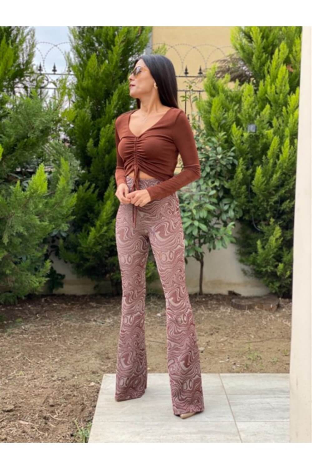 Jakarlı İspanyol Paça Pantolon	