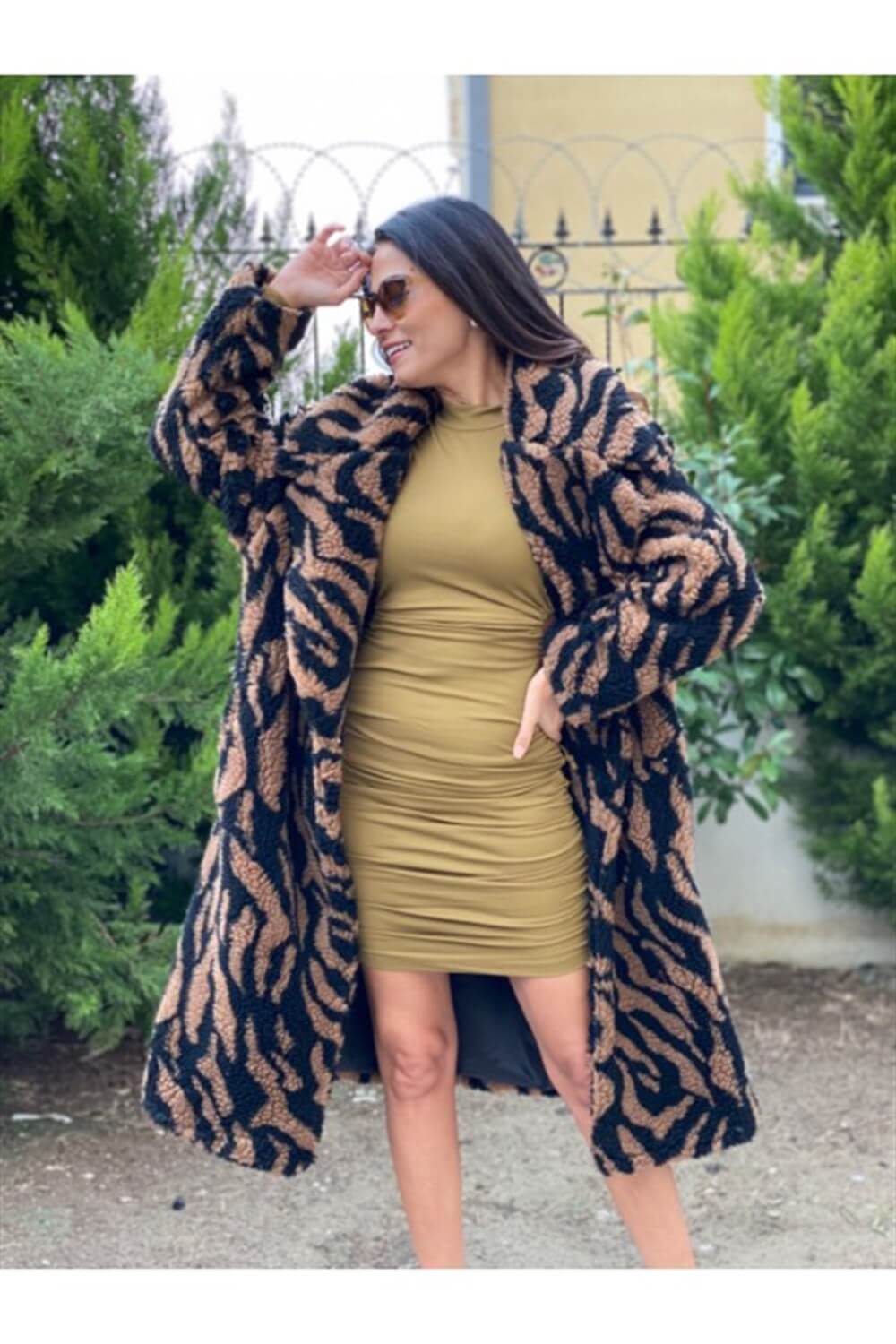 Kahverengi Leopar Peluş Kaban