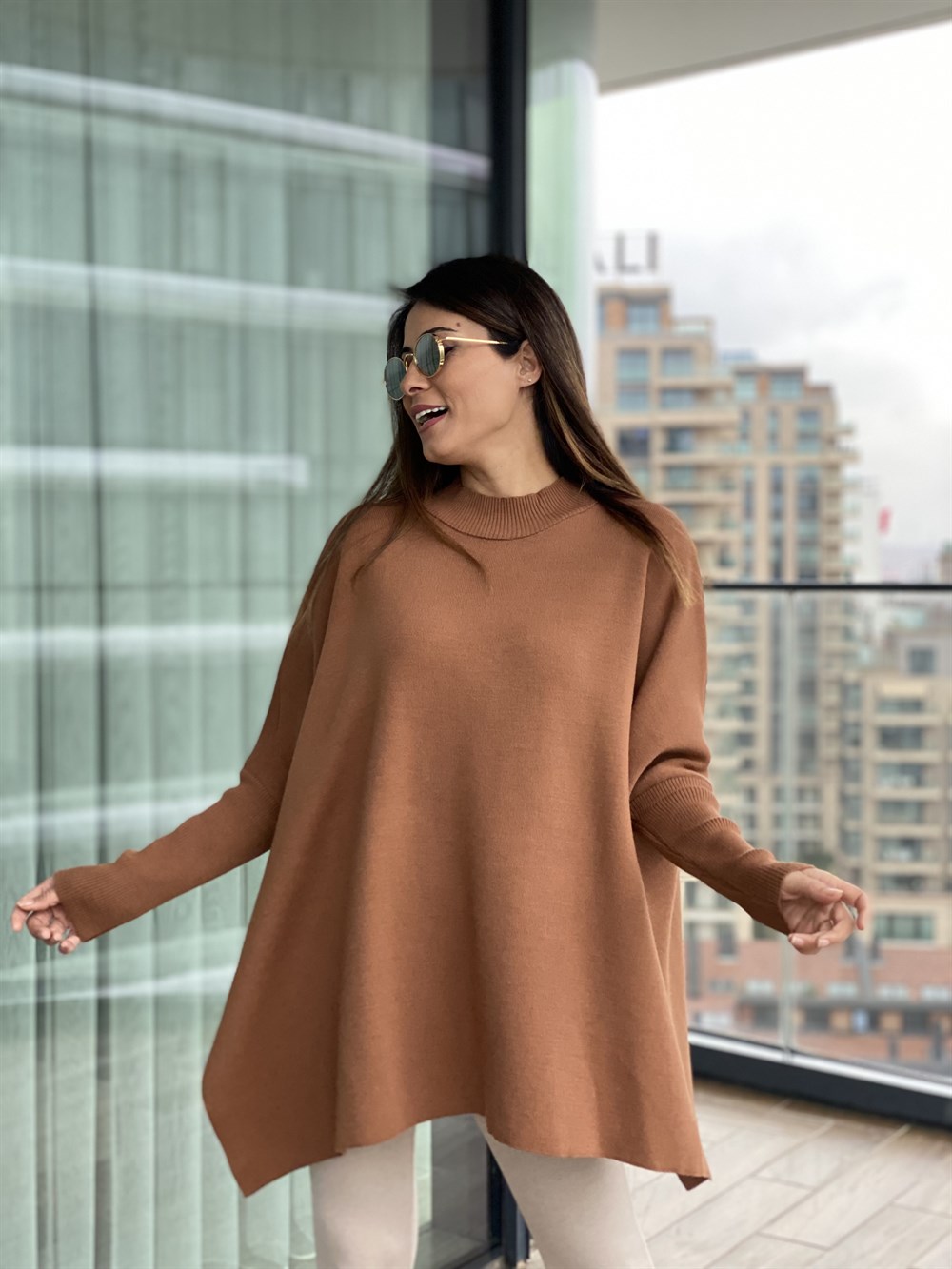 Kahverengi Triko Panço