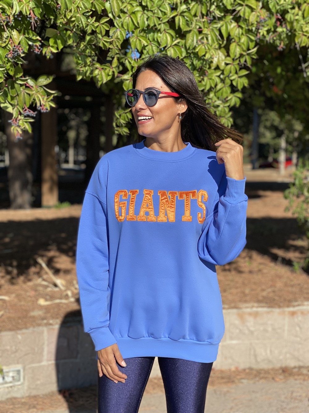 Mavi Giants Bisiklet Yaka Kadın Sweashirt