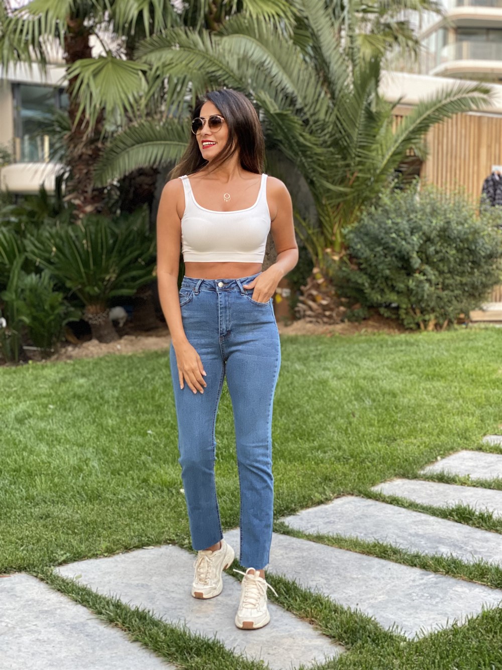 Mavi Poema Boy Fit Kadın Jean