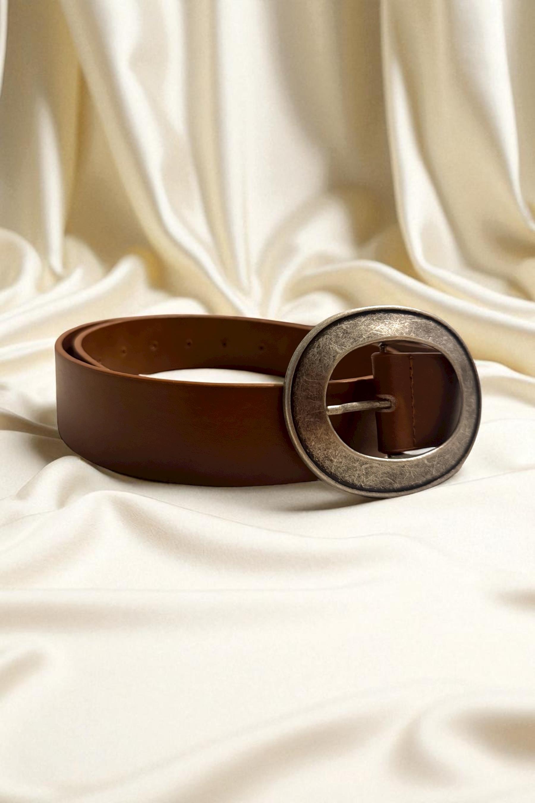 Taba Kalay Oval Tokalı Kadın Kemer