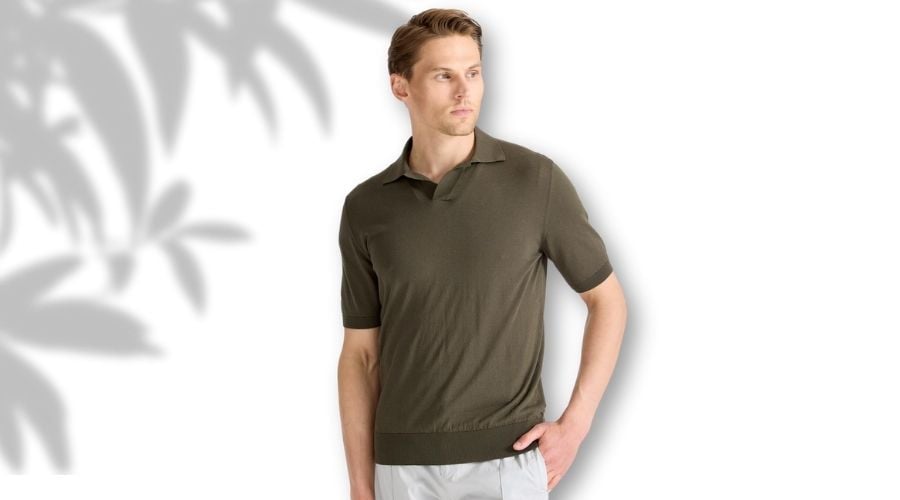 Polo Yaka Pamuk Triko T-shirt