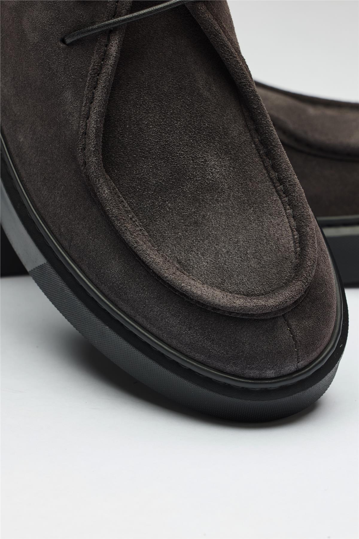 Antrasit Gri Chukka Süet Bot