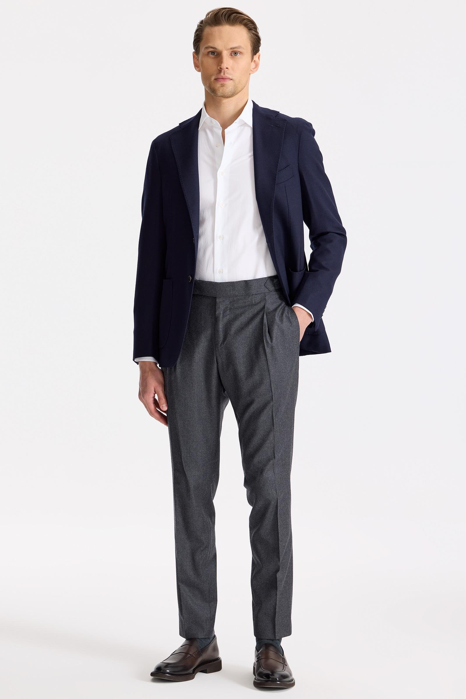 Antrasit Gri Yün Pantolon