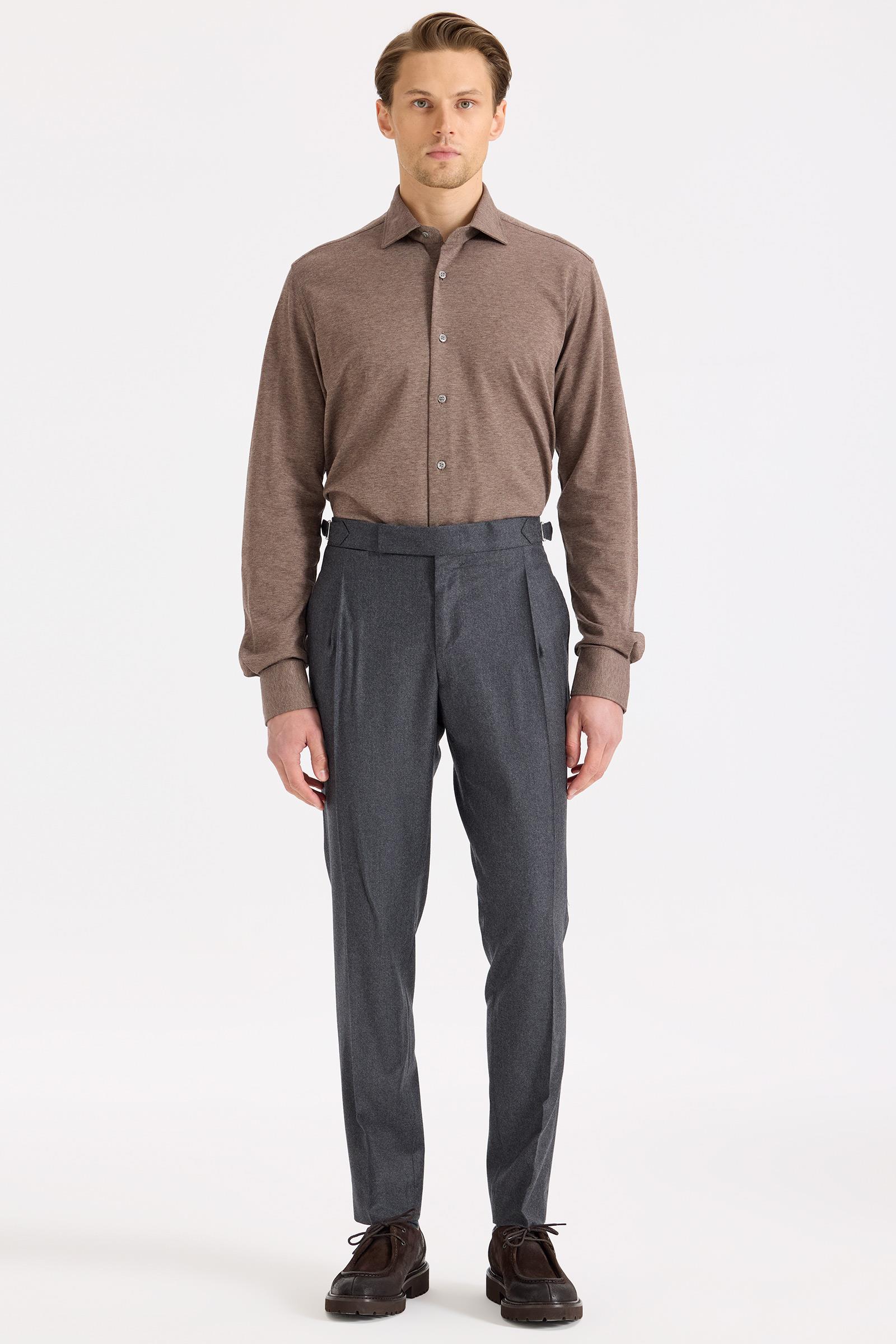 Antrasit Gri Yün Pantolon