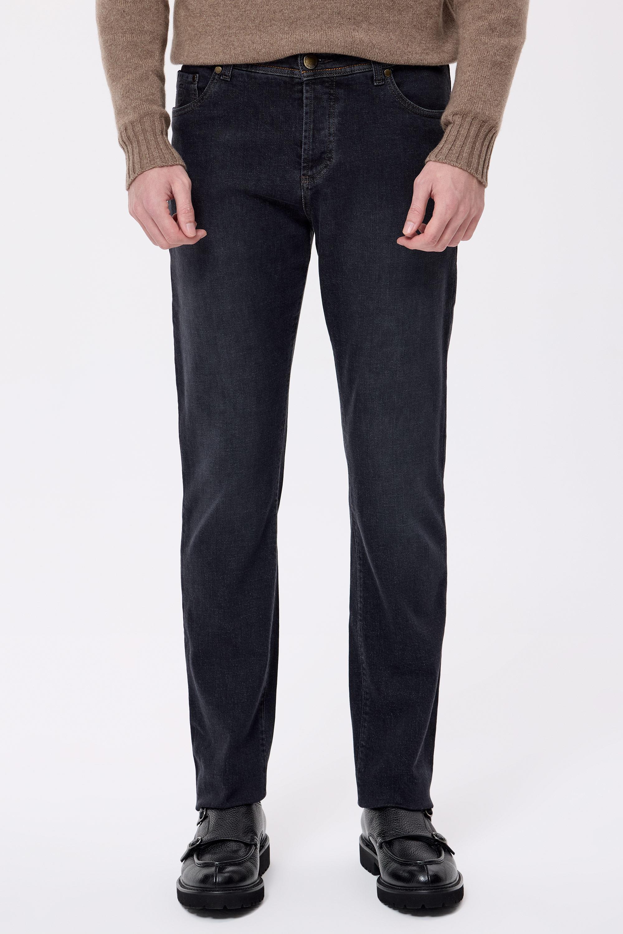 Antrasit Kaşmirli Denim Pantolon