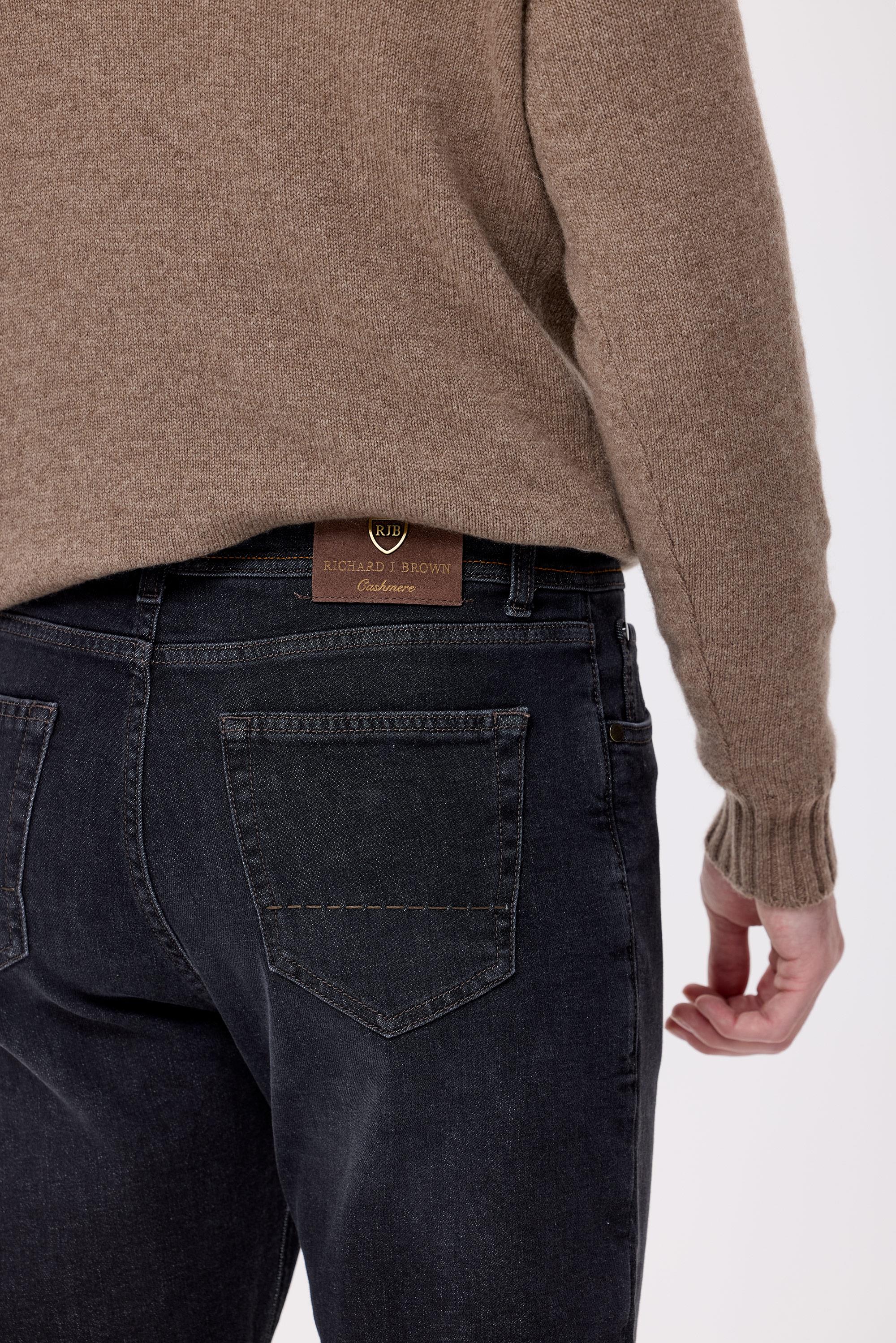 Antrasit Kaşmirli Denim Pantolon