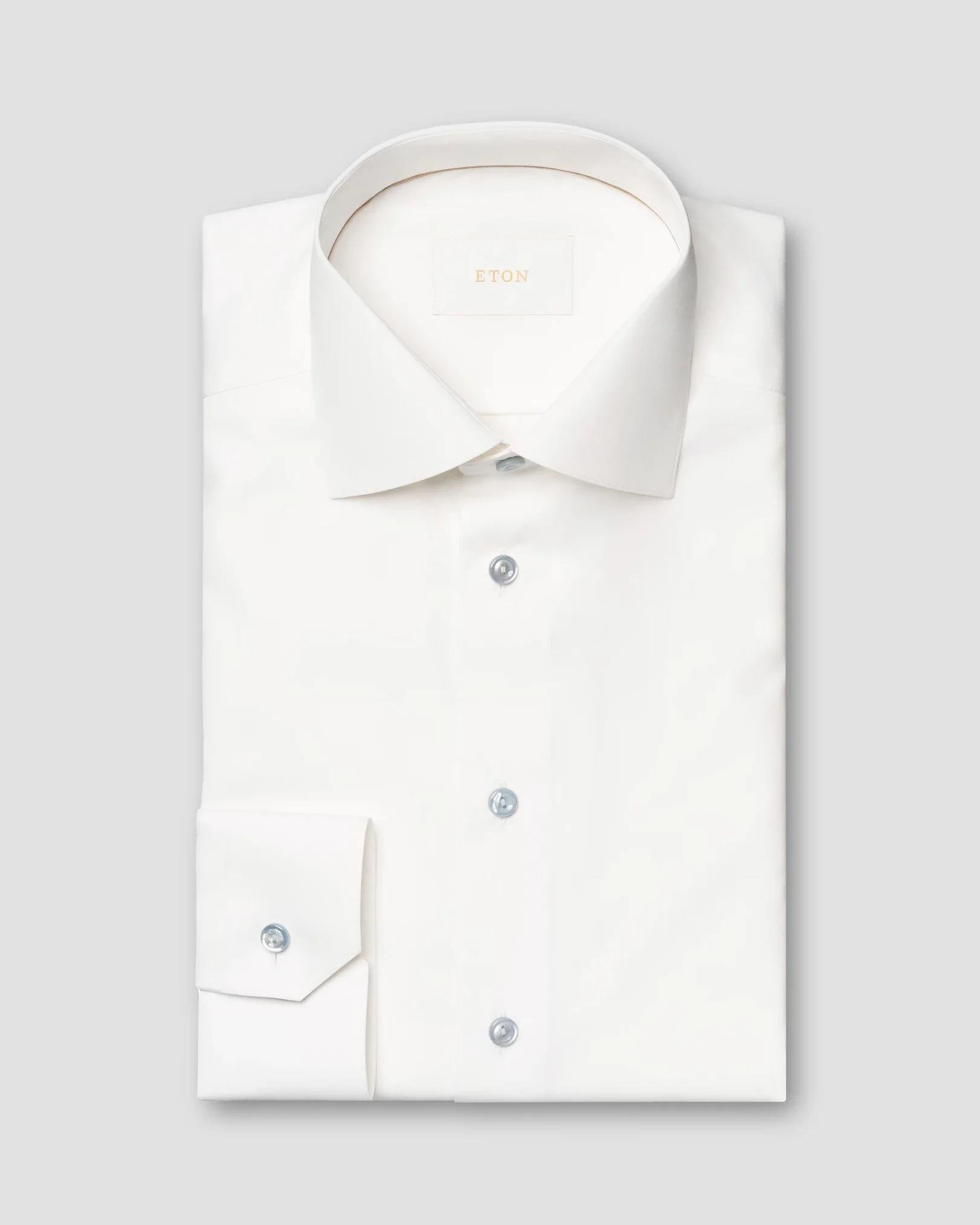 Beyaz Contemporary Poplin Gömlek