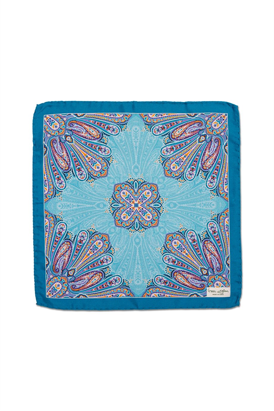 Desenli İpek Cep Mendili