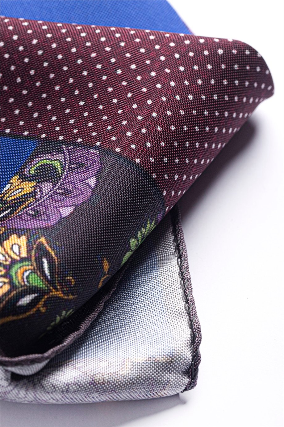 Desenli İpek Cep Mendili